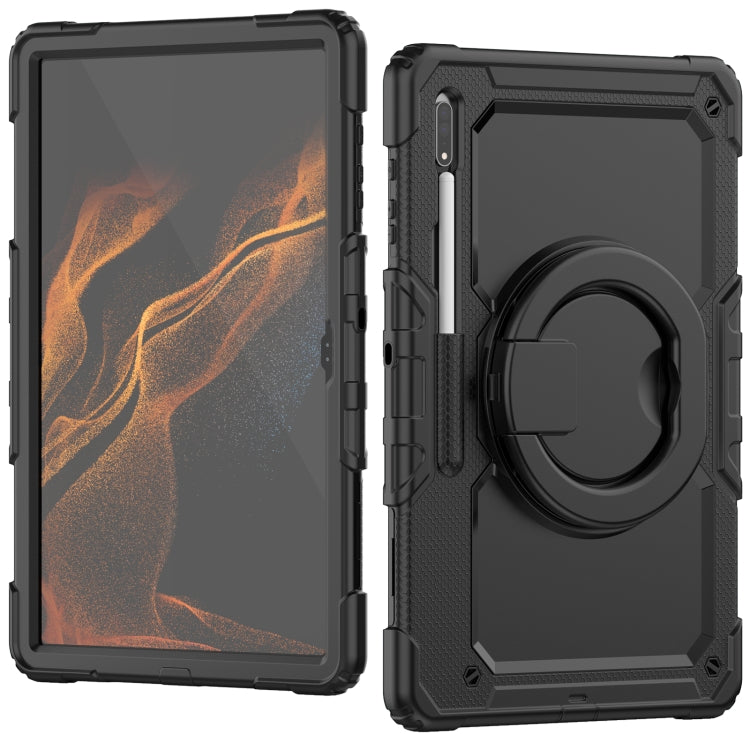Custodia in silicone con tracolla per Samsung Galaxy Tab S8 Ultra