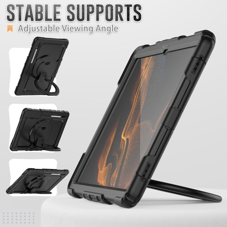 Custodia in silicone con tracolla per Samsung Galaxy Tab S8 Ultra