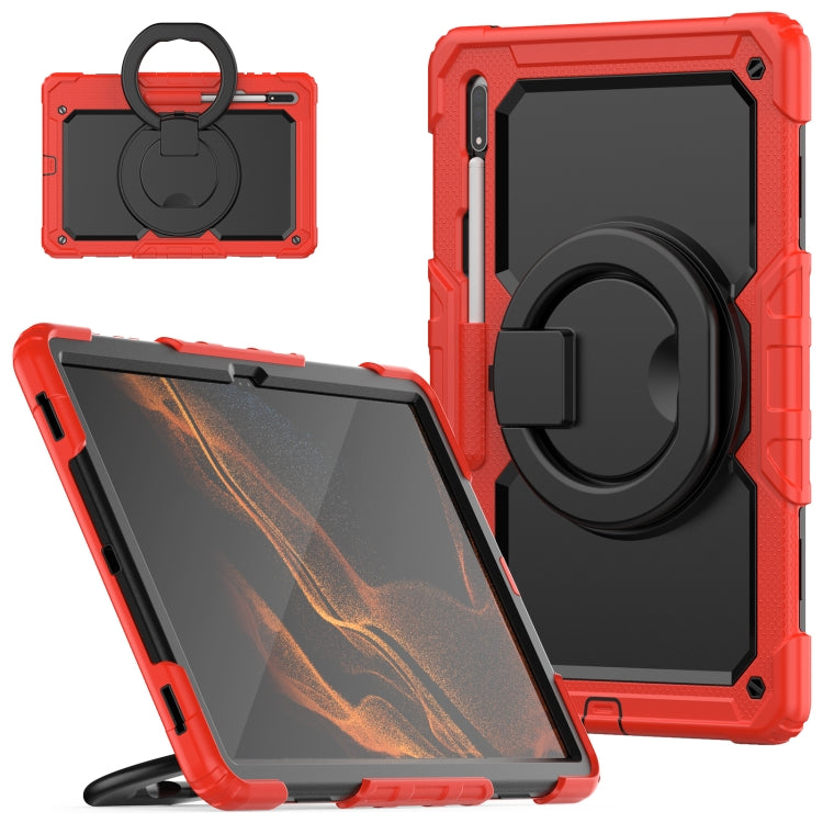 Custodia in silicone con tracolla per Samsung Galaxy Tab S8 Ultra