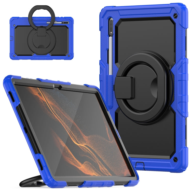 Custodia in silicone con tracolla per Samsung Galaxy Tab S8 Ultra