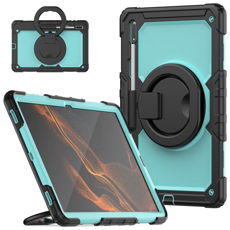 Custodia in silicone con tracolla per Samsung Galaxy Tab S8 Ultra