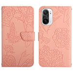 Custodia per cellulare in pelle goffrata con peonia a farfalla, For Xiaomi Redmi K40, For Xiaomi Redmi Note 7, For Xiaomi Redmi Note 8, For Xiaomi Redmi Note 8 Pro