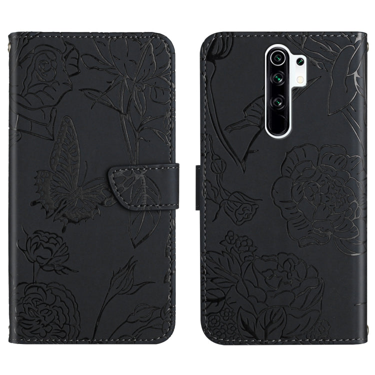 Custodia per cellulare in pelle goffrata con peonia a farfalla, For Xiaomi Redmi K40, For Xiaomi Redmi Note 7, For Xiaomi Redmi Note 8, For Xiaomi Redmi Note 8 Pro