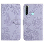 Custodia per cellulare in pelle goffrata con peonia a farfalla, For Xiaomi Redmi Note 8T, For Xiaomi Redmi Note 9 4G, For Xiaomi Redmi Note 9 5G, For Xiaomi Redmi Note 9 Pro