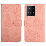Custodia per cellulare in pelle goffrata con peonia a farfalla, For Xiaomi Mi Mix 4, For Xiaomi Mi Note 10 Lite, For Xiaomi Mi Note 10 / Note 10 Pro, For Xiaomi Poco M4 Pro 4G