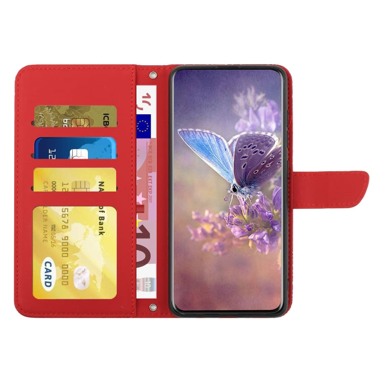 Custodia per cellulare in pelle goffrata con peonia a farfalla, For Xiaomi Poco X4 Pro 5G