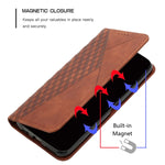 Custodia portafoglio in pelle magnetica per Tecno Spark 6 Go e Sa