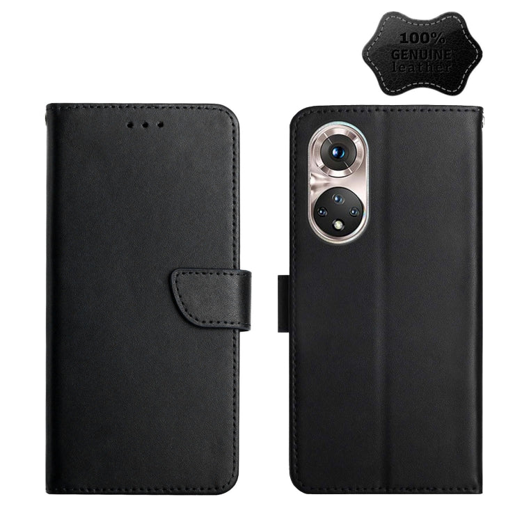 Custodia per telefono flip orizzontale in vera pelle a prova di impronte digitali, For Huawei P50 Pro, For Honor 9X Lite, For Huawei P60 Pro