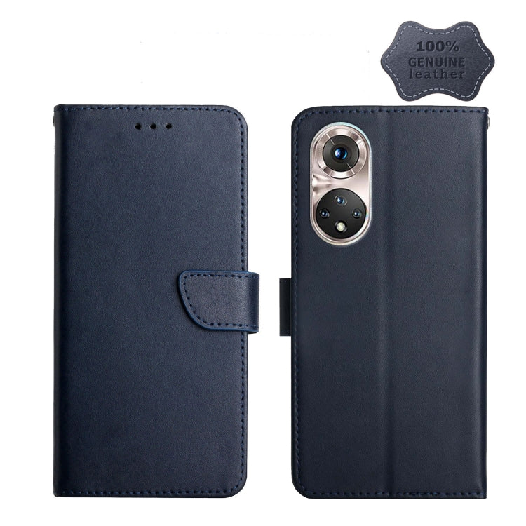 Custodia per telefono flip orizzontale in vera pelle a prova di impronte digitali, For Huawei P50 Pro, For Honor 9X Lite, For Huawei P60 Pro