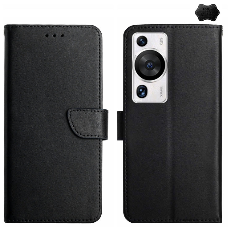 Custodia per telefono flip orizzontale in vera pelle a prova di impronte digitali, For Huawei P50 Pro, For Honor 9X Lite, For Huawei P60 Pro