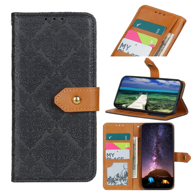 Custodia per telefono in pelle goffrata floreale europea, For Sony Xperia 10 IV, For Sony Xperia 1 IV, For vivo Y75 5G / Y55 5G, For Xiaomi Redmi Note 11E