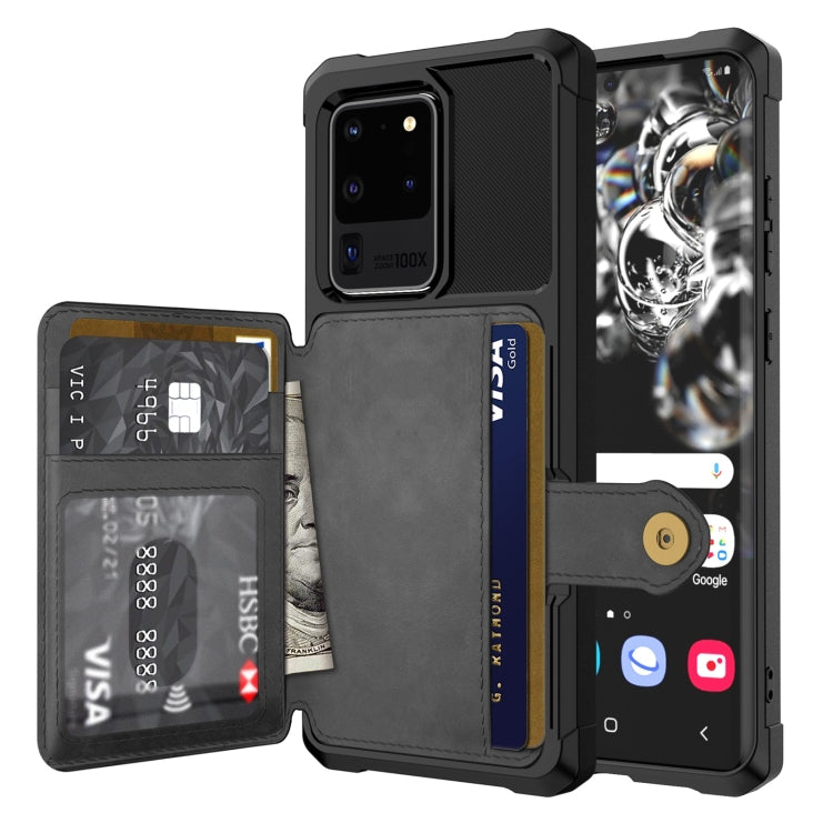 Custodia portafoglio in pelle per Samsung Galaxy S20 Ultra