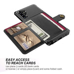 Custodia portafoglio in pelle per Samsung Galaxy S10