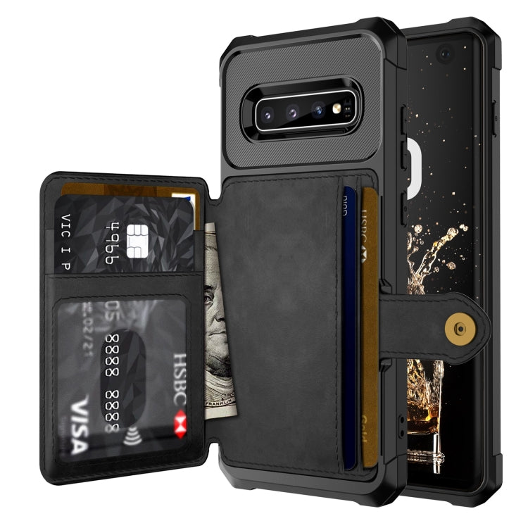 Custodia portafoglio in pelle per Samsung Galaxy S10