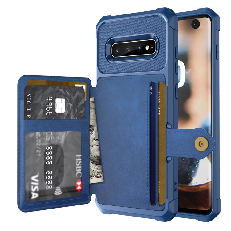 Custodia portafoglio in pelle per Samsung Galaxy S10