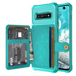 Custodia portafoglio in pelle per Samsung Galaxy S10