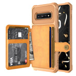 Custodia portafoglio in pelle per Samsung Galaxy S10