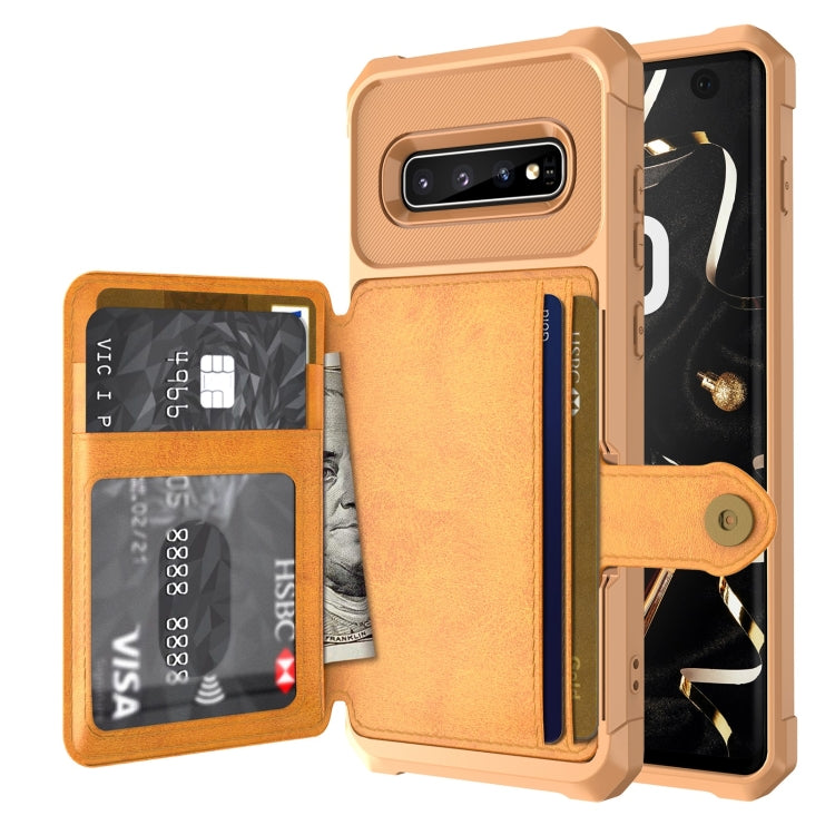 Custodia portafoglio in pelle per Samsung Galaxy S10