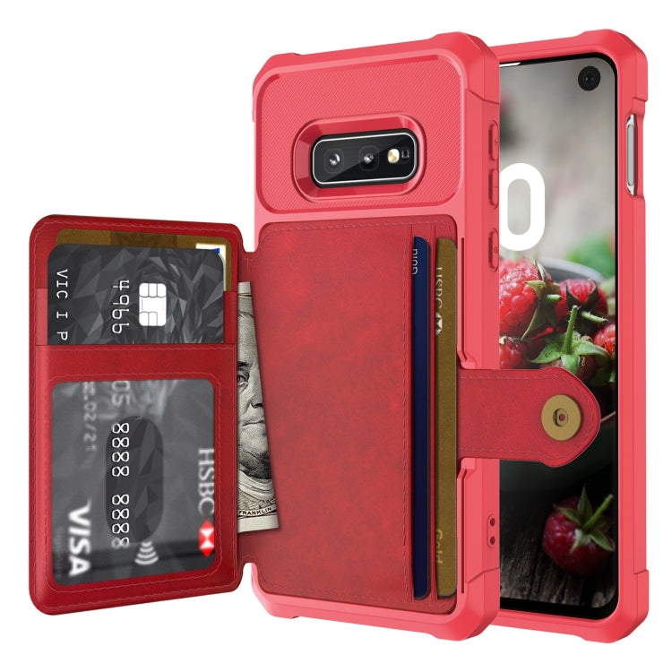 Custodia portafoglio in pelle per Samsung Galaxy S10