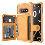 Custodia portafoglio in pelle per Samsung Galaxy S10