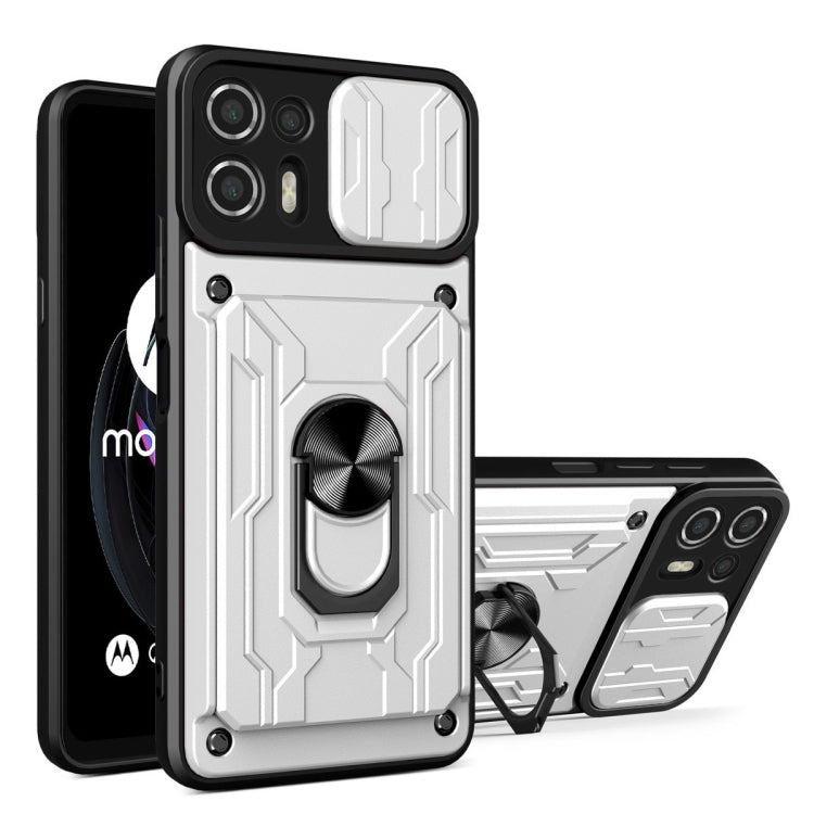 Custodia con slot scheda scorrevole per Motorola Edge 20 Lite