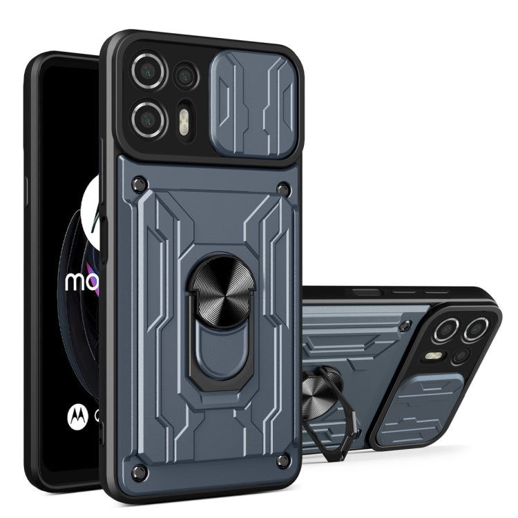 Custodia con slot scheda scorrevole per Motorola Edge 20 Lite
