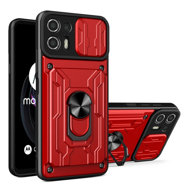 Custodia con slot scheda scorrevole per Motorola Edge 20 Lite