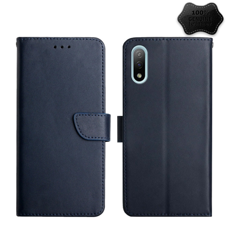 Custodia per telefono flip in vera pelle a prova di impronte digitali, For Sony Xperia 1 III, For Sony Xperia 5 III, For Sony Xperia 10 III, For Sony Xperia Ace II, For Sony Xperia 1 IV, For Sony Xperia 10 IV, For Sony Xperia Pro-I