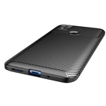 Custodia TPU antiurto con fibra di carbonio per Redmi 10A