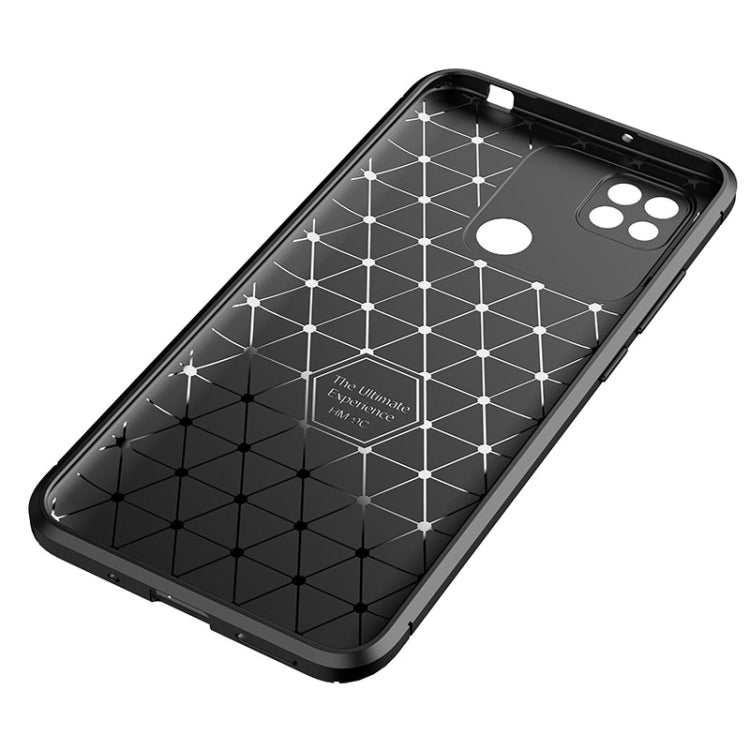 Custodia TPU antiurto con fibra di carbonio per Redmi 10A