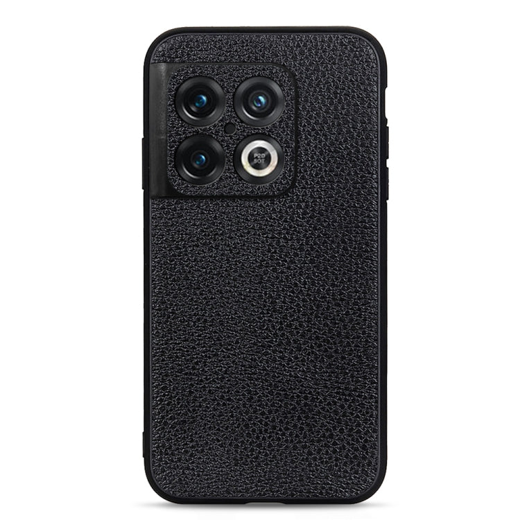 Custodia in vera pelle con texture Litchi per smartphone compatib