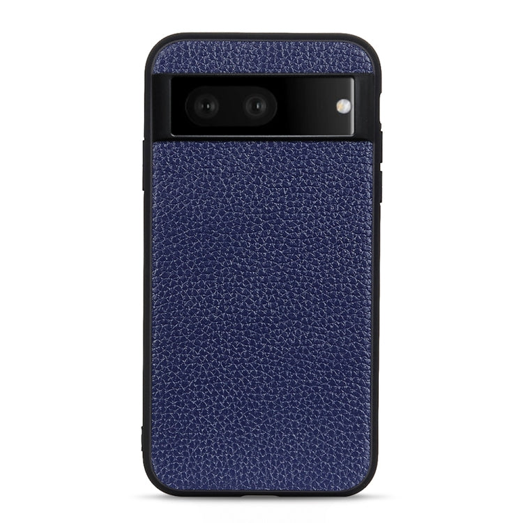 Custodia in vera pelle con texture Litchi per smartphone compatib