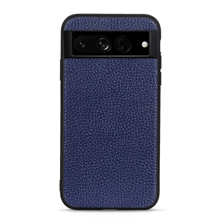 Custodia in vera pelle con texture Litchi per smartphone compatib