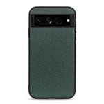 Custodia in vera pelle con texture Litchi per smartphone compatib
