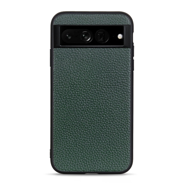 Custodia in vera pelle con texture Litchi per smartphone compatib