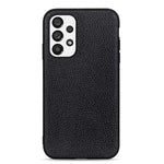 Custodia in vera pelle con texture Litchi per smartphone compatib