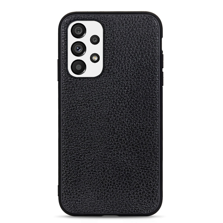 Custodia in vera pelle con texture Litchi per smartphone compatib