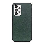 Custodia in vera pelle con texture Litchi per smartphone compatib