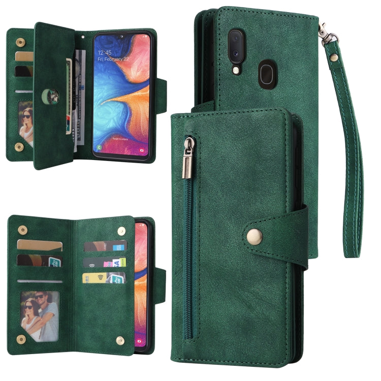 Custodia portafoglio in pelle per Samsung Galaxy A21s