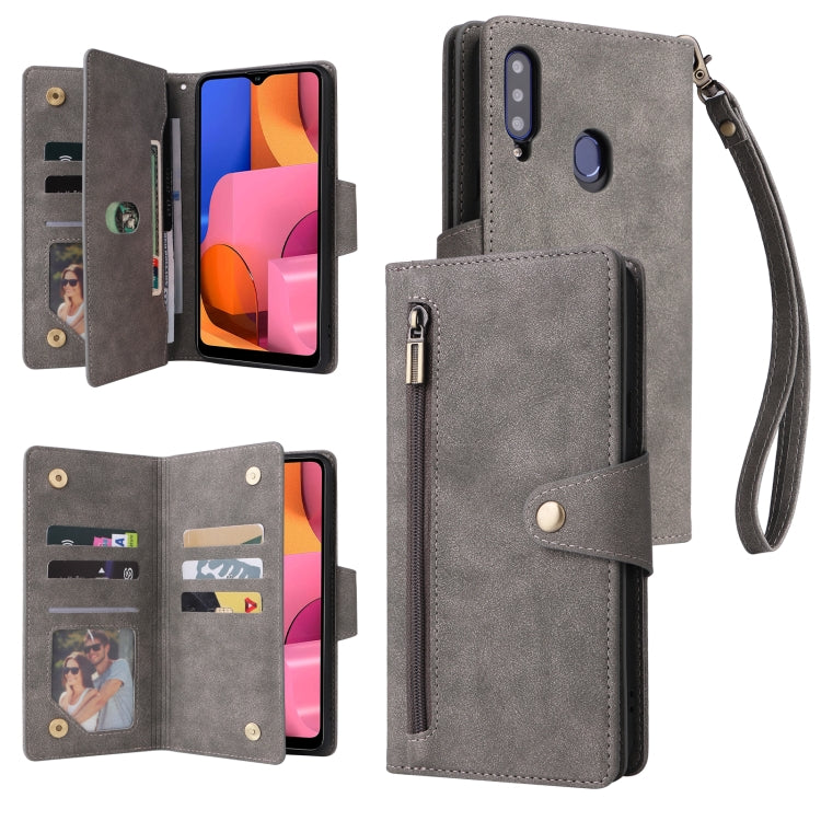 Custodia portafoglio in pelle per Samsung Galaxy A21s
