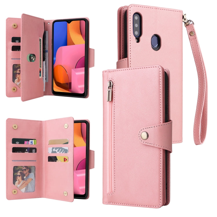 Custodia portafoglio in pelle per Samsung Galaxy A21s