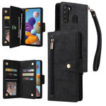Custodia portafoglio in pelle per Samsung Galaxy A21s