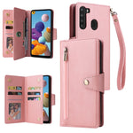 Custodia portafoglio in pelle per Samsung Galaxy A21s