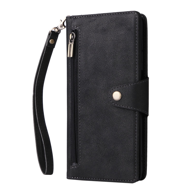 Custodia portafoglio in pelle con 9 slot carte per Galaxy A22