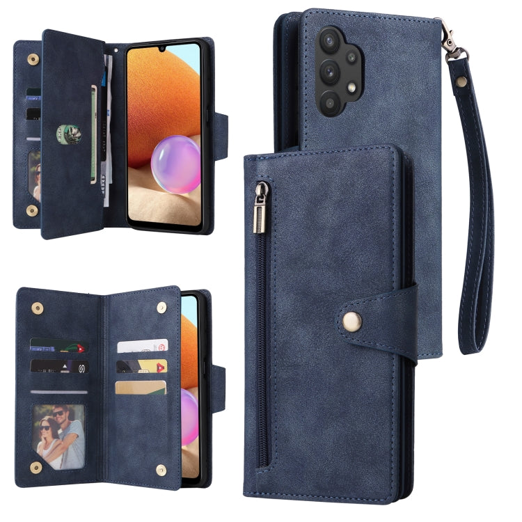 Custodia portafoglio in pelle con 9 slot carte per Galaxy A22