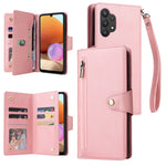 Custodia portafoglio in pelle con 9 slot carte per Galaxy A22