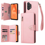 Custodia portafoglio in pelle con 9 slot carte per Galaxy A22