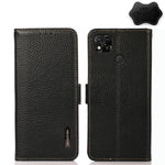 Custodia portafoglio in pelle con RFID per Xiaomi Redmi 10A
