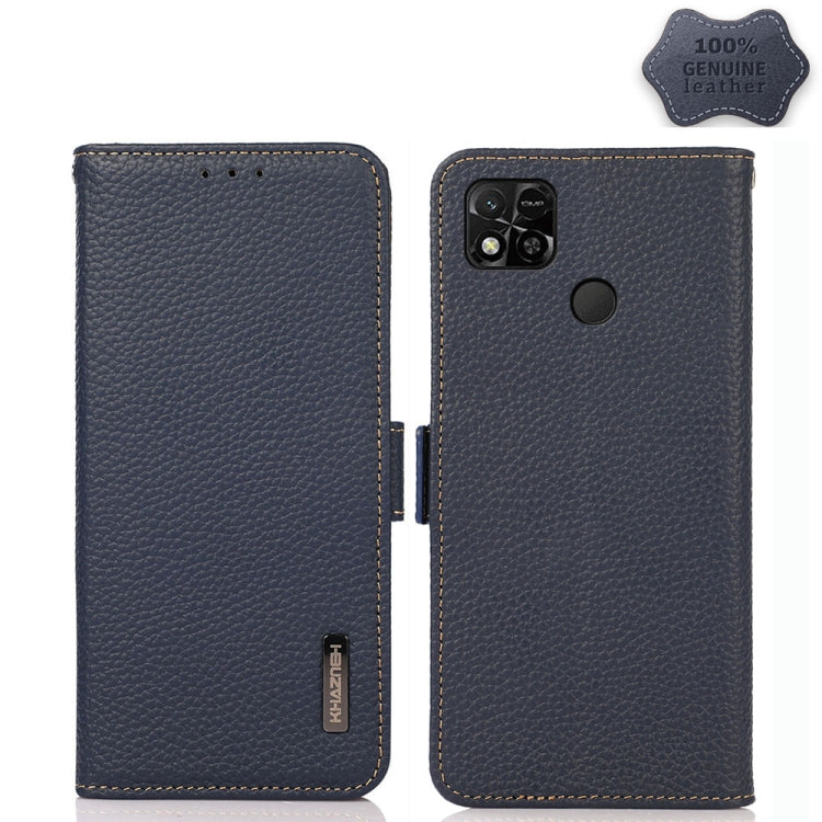 Custodia portafoglio in pelle con RFID per Xiaomi Redmi 10A