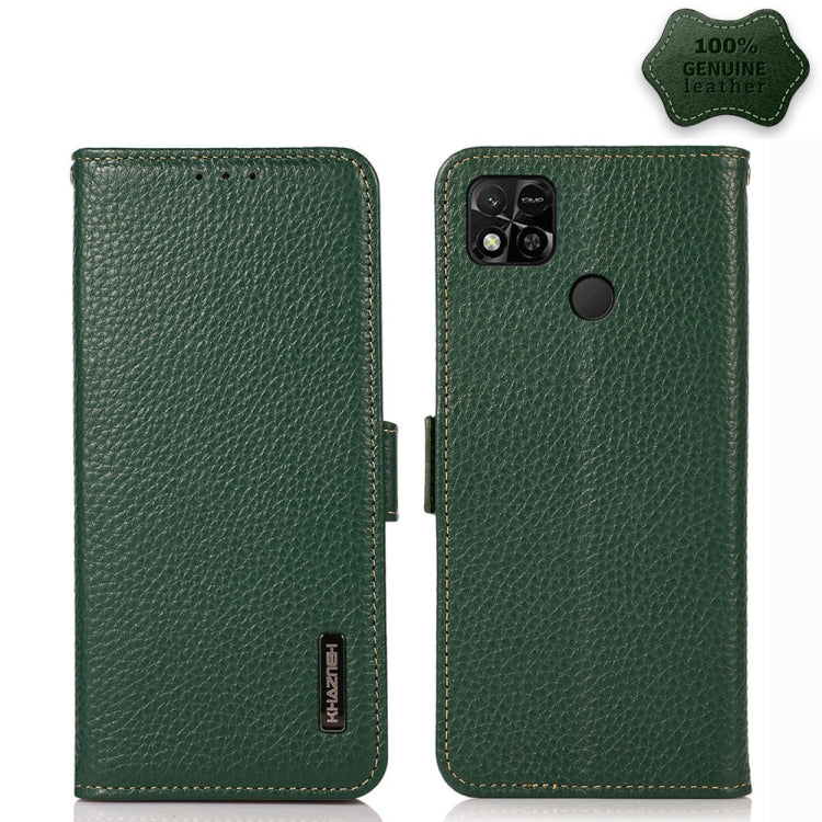 Custodia portafoglio in pelle con RFID per Xiaomi Redmi 10A